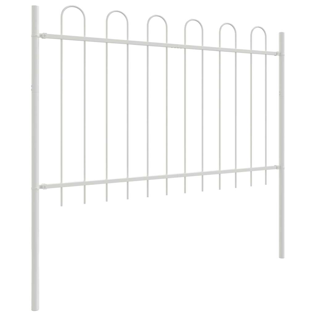 Recinzione per Giardino BOXTEL Bianco Acciaio 170x150 cm