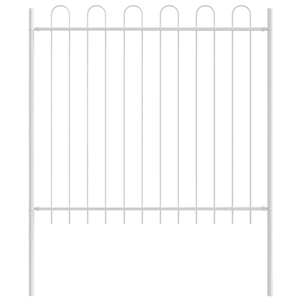 Recinzione per Giardino BOXTEL Bianco in Acciaio 170x200 cm