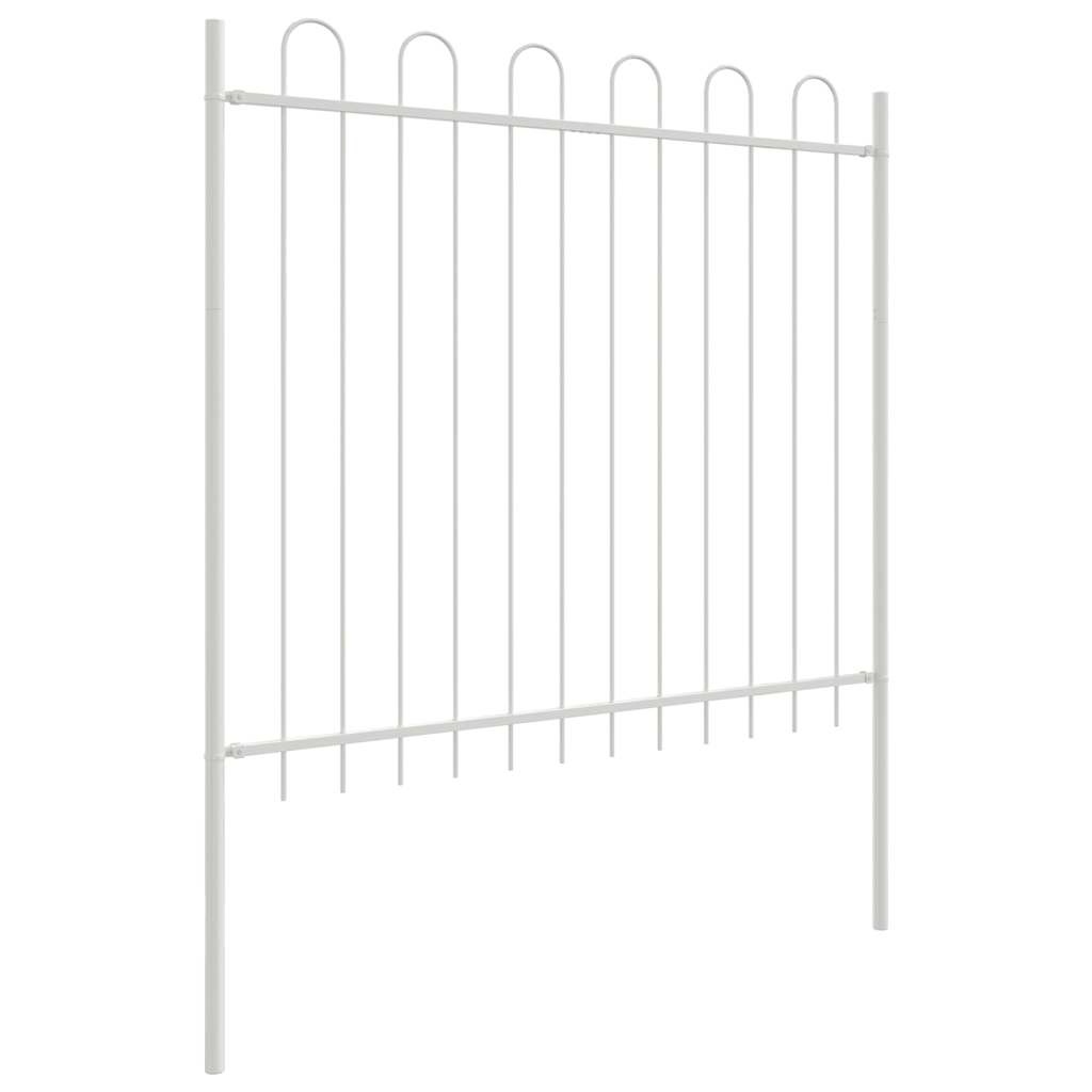 Recinzione per Giardino BOXTEL Bianco in Acciaio 170x200 cm