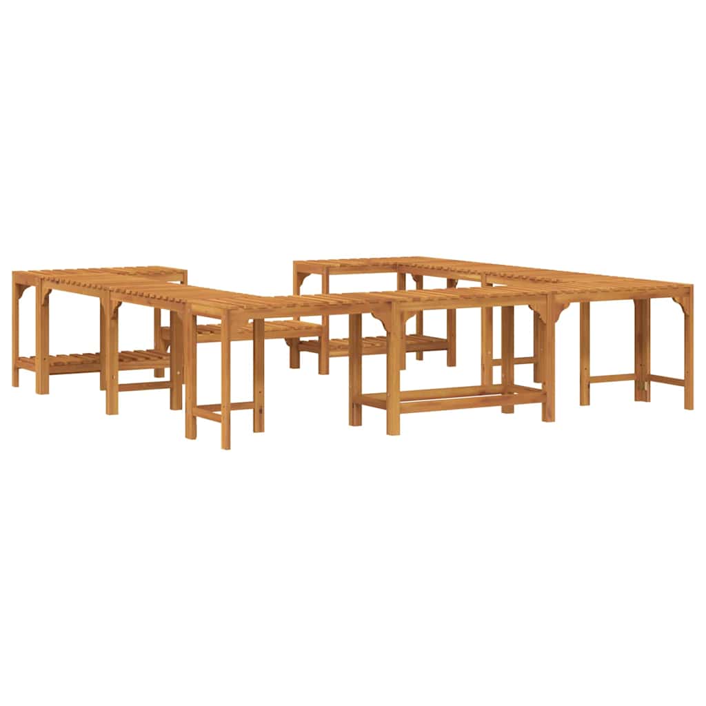 Circonferenza per Vasca Idromassaggio in Legno di Acacia Marrone 230 x 230 cm