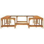 Circonferenza per Vasca Idromassaggio in Legno di Acacia Marrone 230 x 230 cm