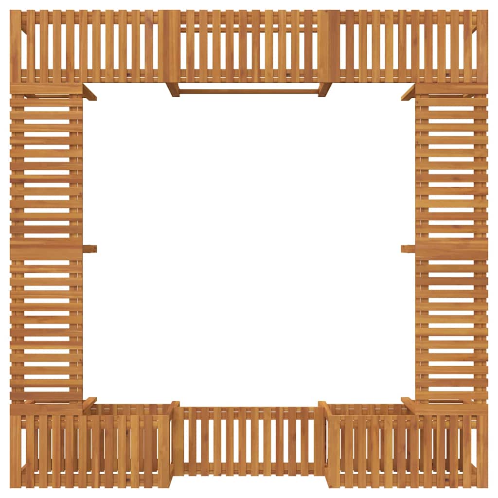 Circonferenza per Vasca Idromassaggio in Legno di Acacia Marrone 230 x 230 cm