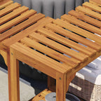 Circonferenza per Vasca Idromassaggio 255 x 255 x 55,5 cm - Legno Acacia Massello
