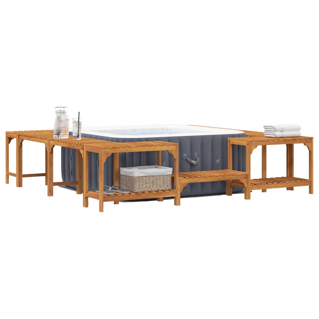 Circonferenza per Vasca Idromassaggio 255 x 255 x 55,5 cm - Legno Acacia Massello