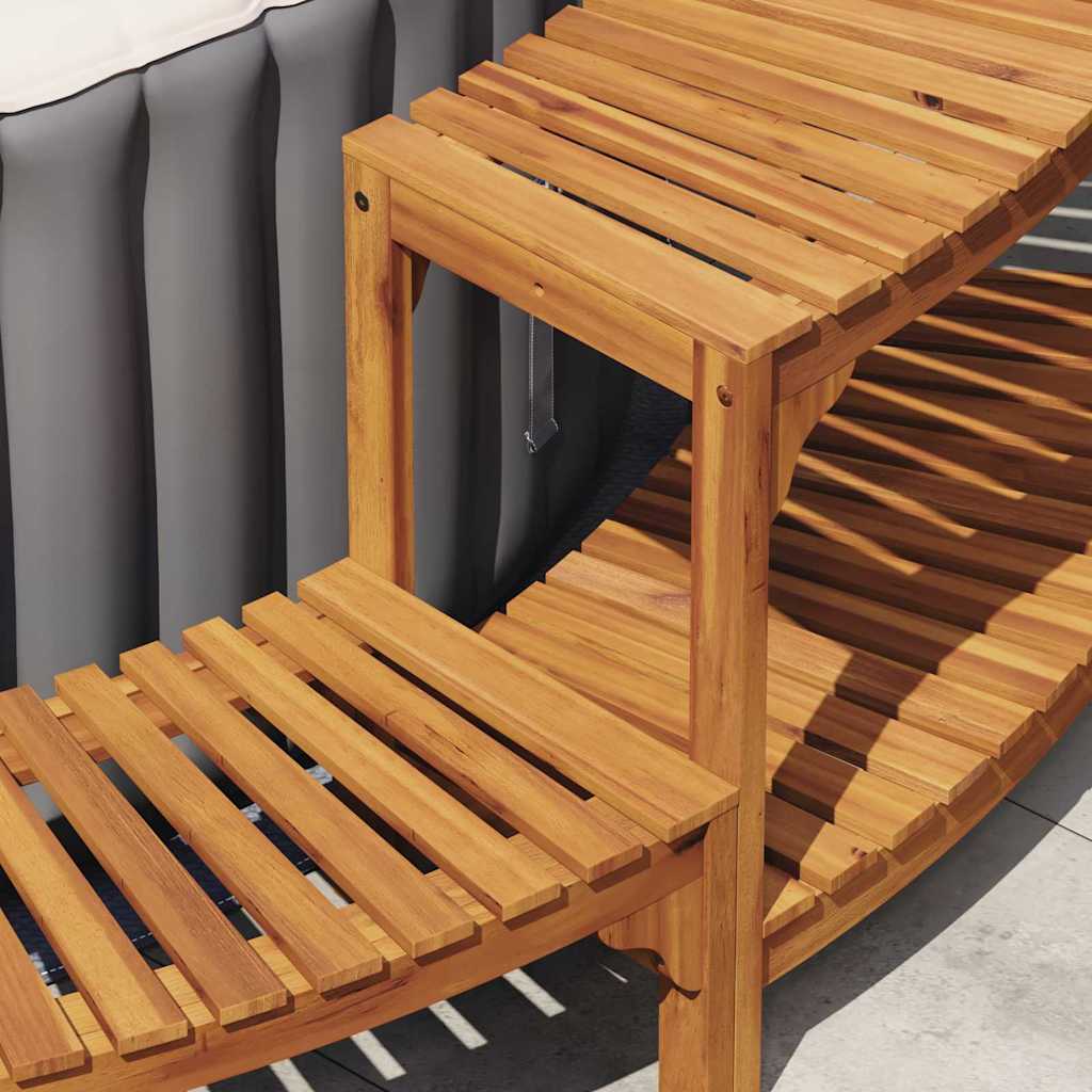 Circonferenza per Vasca Idromassaggio Legno Acacia Marrone Ø255 x 55,5 cm
