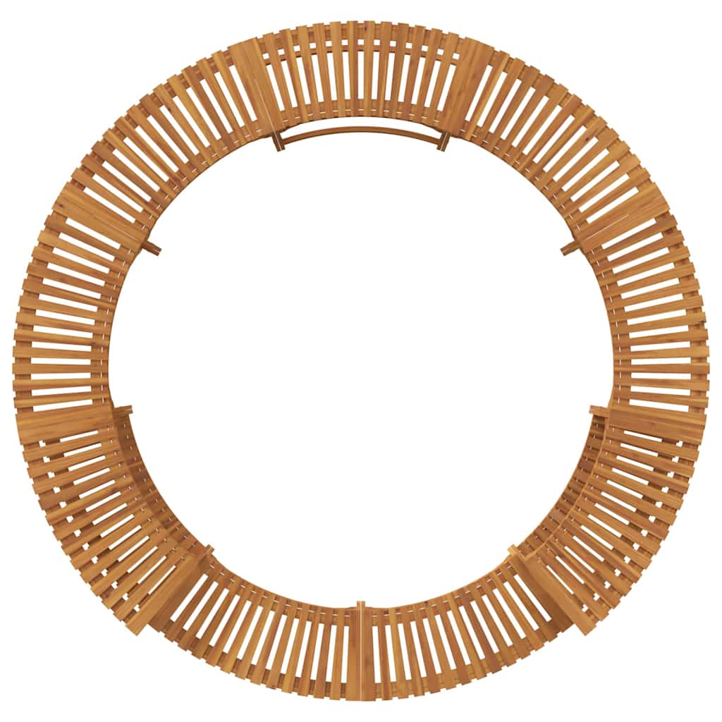 Circonferenza per Vasca Idromassaggio Legno Acacia Marrone Ø255 x 55,5 cm