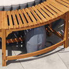 Circonferenza per Vasca Idromassaggio Legno Acacia Marrone Ø275 x 55,5 cm
