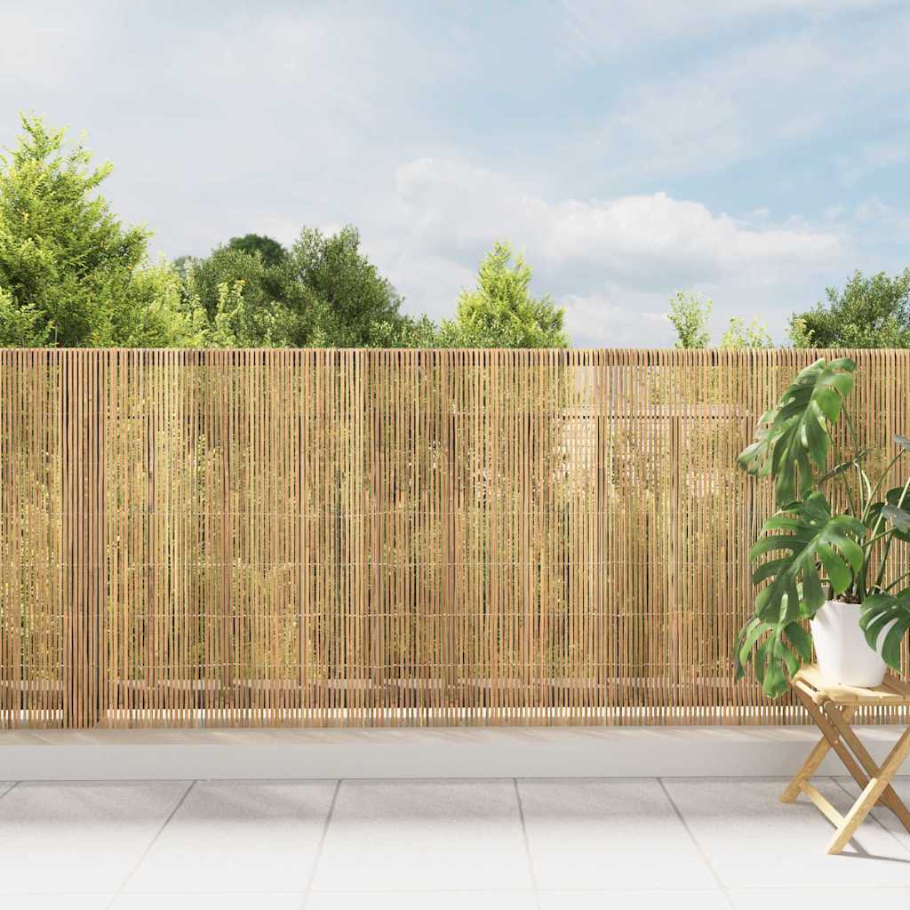 Recinzione in Bambù Naturale 600 x 125 cm Arrotolabile