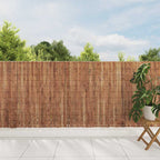 Recinzione in corteccia marrone 600 x 125 cm