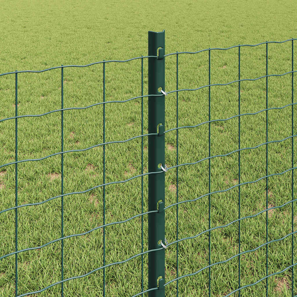Palo per recinzione interrato acciaio verniciato verde 120 cm - Set 5 pezzi