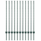 Palo per recinzione interrato Verde 160 cm - Set 11 pezzi