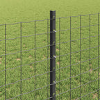 Palo per recinzione interrato acciaio verniciato grigio 120 cm - Set 11 pz