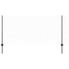 Palo per recinzione interrato acciaio verniciato grigio 140 cm - Set 11 pezzi