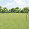 Palo per recinzione interrato acciaio grigio 160 cm - Set 5 pezzi