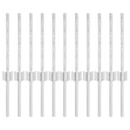 Palo per recinzione interrato acciaio verniciato 80 cm argento (set 11 pezzi)