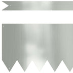 Bordura per Prato 50 pcs Argento 100 x 0.05 x 20 cm