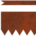 Bordura per Prato 50 pz Acciaio Marrone 100 x 20 cm