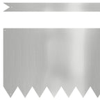 Bordura per Prato 30 pezzi Argento Acciaio Zincato 100 x 30 cm