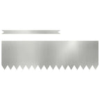 Bordura per Prato 30 pezzi Argento Acciaio Zincato 100 x 30 cm