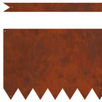 Bordura per Prato 30 pz Acciaio Ruggine 100 x 30 cm