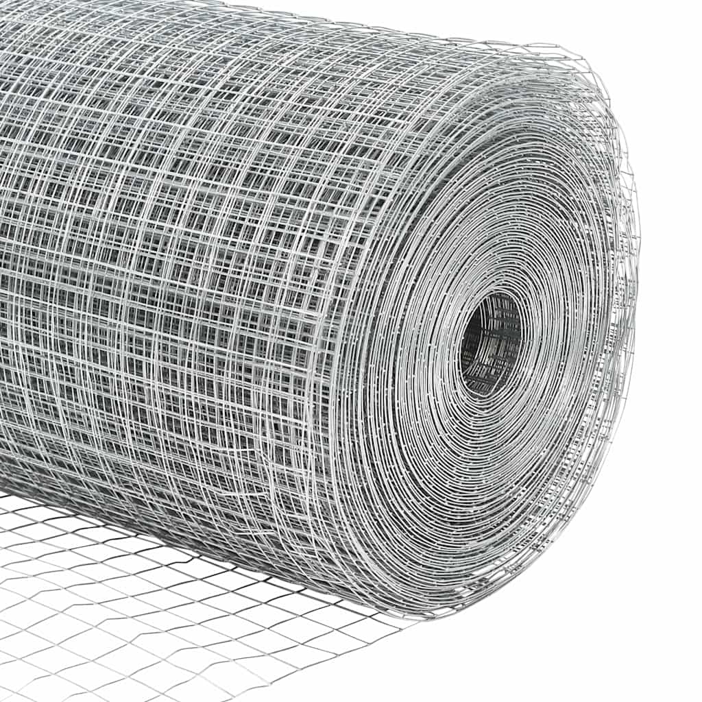 Recinzione in Rete Saldato Argento 1000 x 40 cm