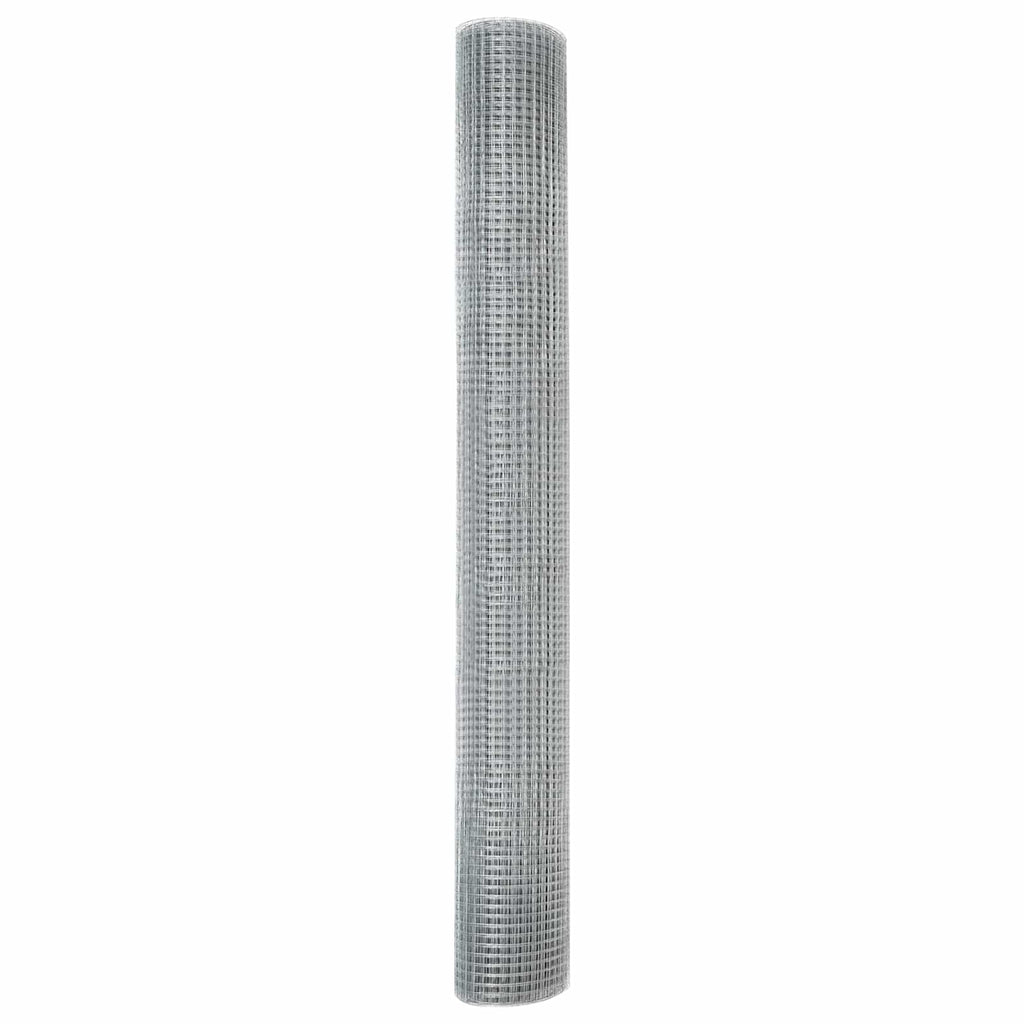 Recinzione in Rete Saldato Argento 1000 x 140 cm