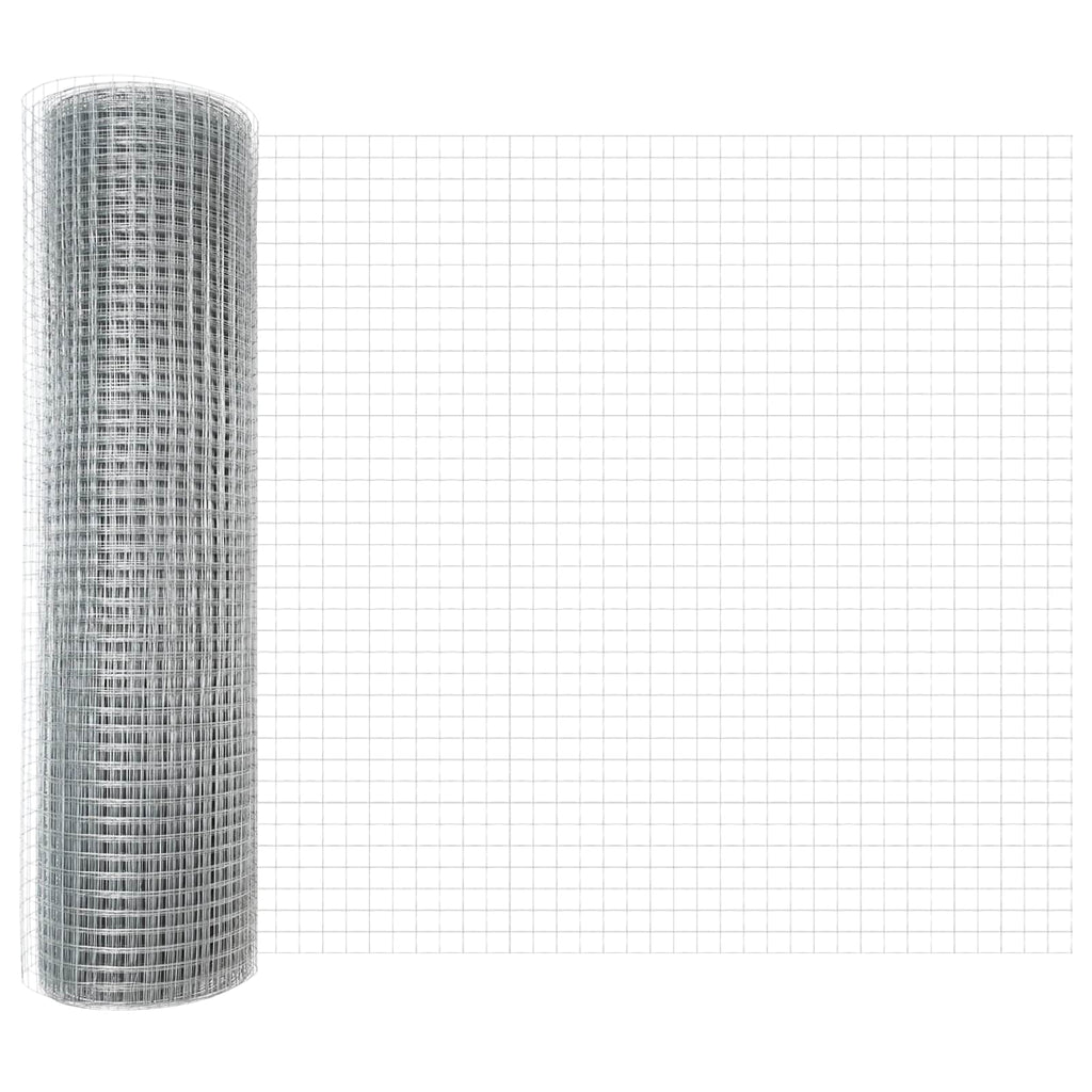 Recinzione in Rete Saldato Argento 2500x60 cm