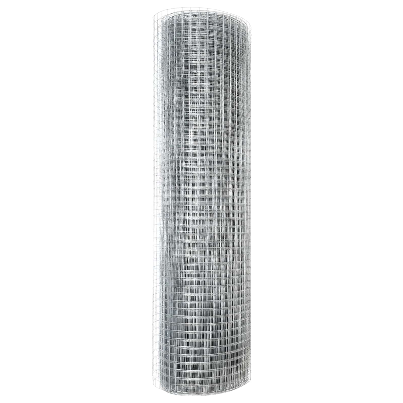 Recinzione in Rete Saldato Argento 5000 x 50 cm