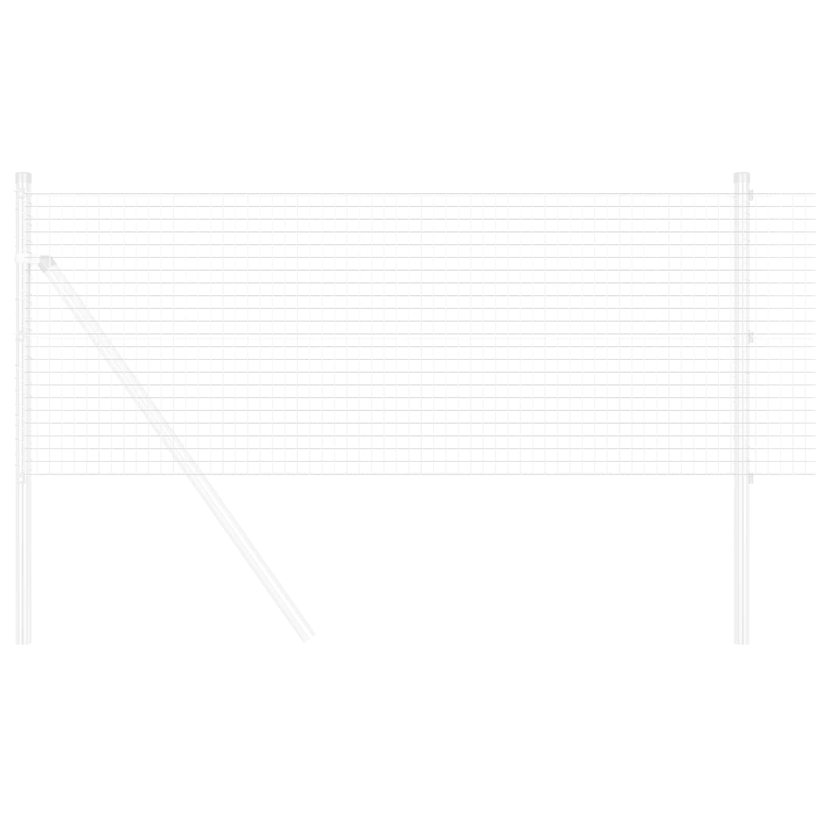 Recinzione in Rete Saldato Argento 5000 x 60 cm