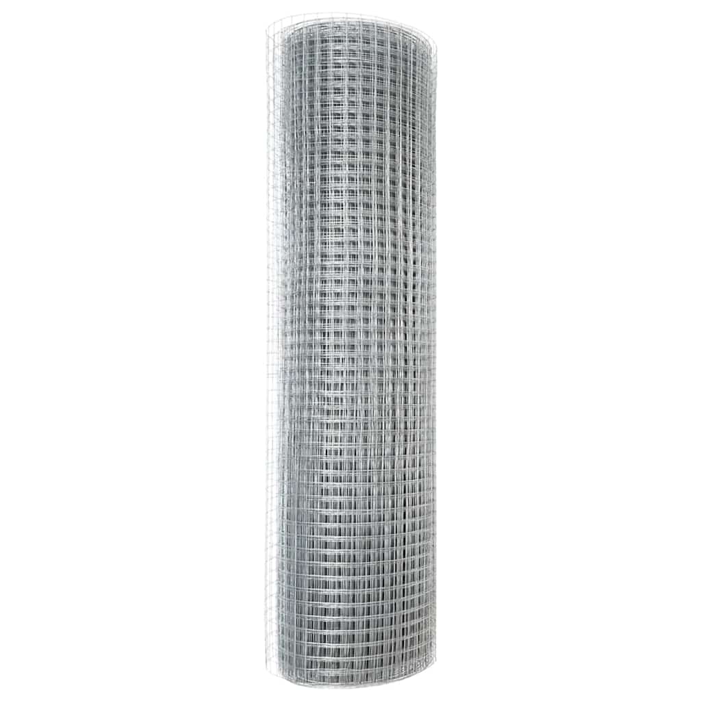Recinzione in Rete Saldato Argento 5000 x 80 cm