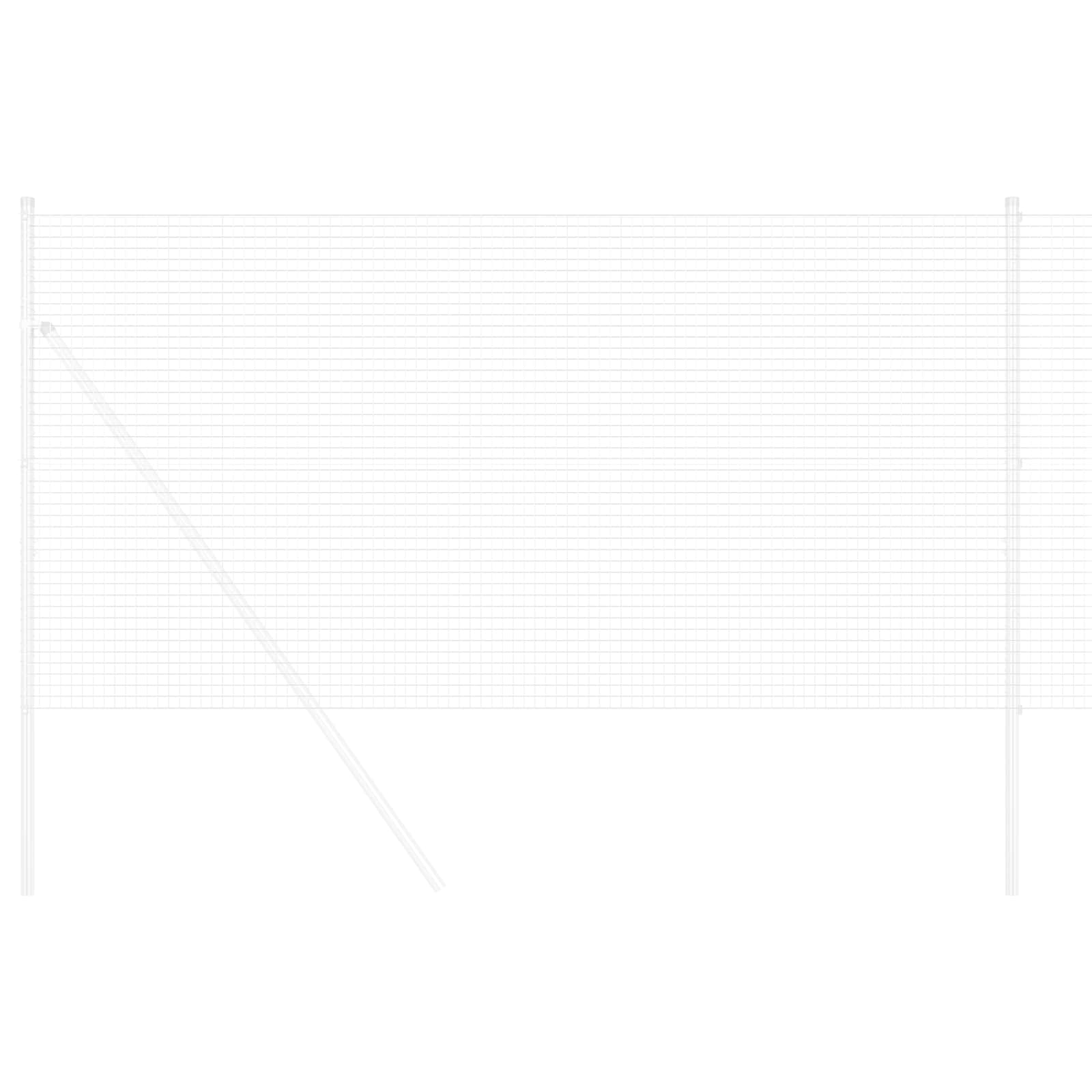 Recinzione in Rete Saldato Argento 5000x100 cm