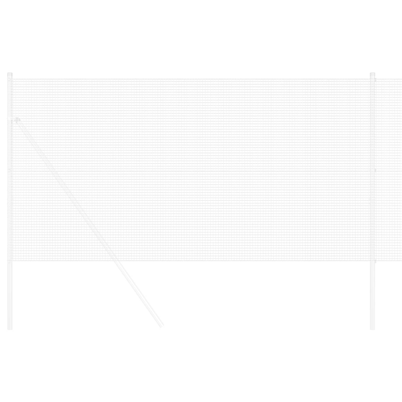 Recinzione in Rete Saldato Argento 5000 x 120 cm