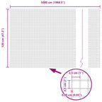 Recinzione in Rete Saldato Argento 5000x120 cm