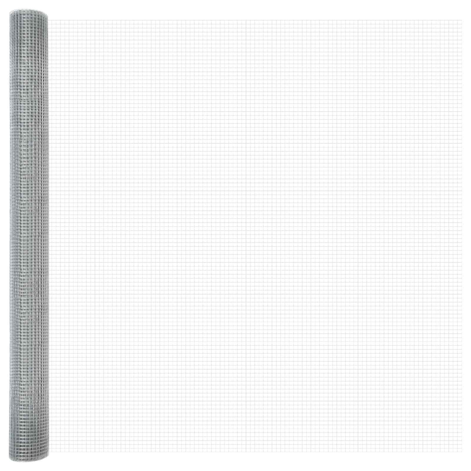Recinzione in Rete Saldato Argento 5000x150 cm