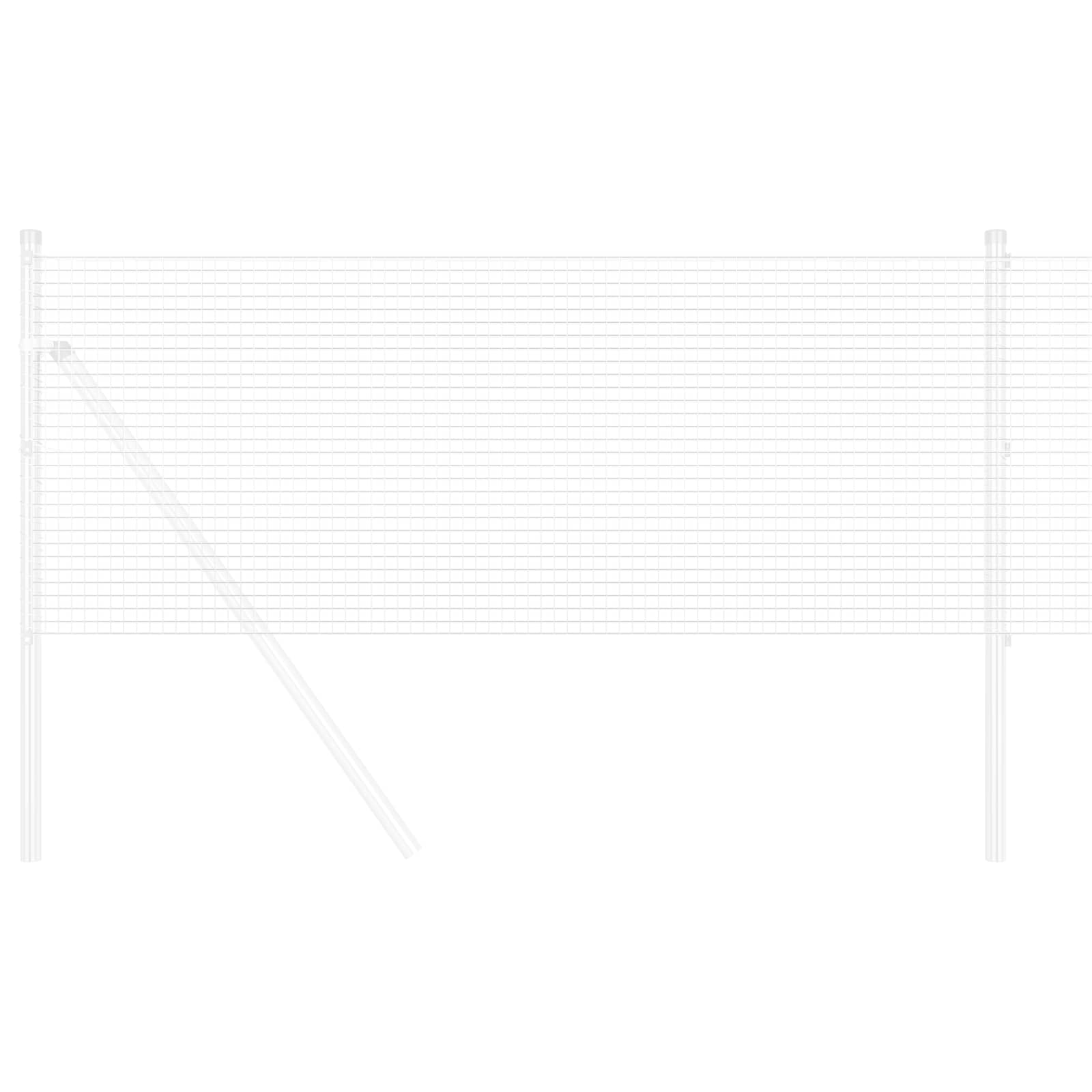 Recinzione in Rete Saldato Argento 10000 x 100 cm