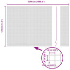 Recinzione in Rete Saldato Verde 5000 x 120 cm