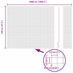 Recinzione in Rete Saldato Grigio 5000x120 cm