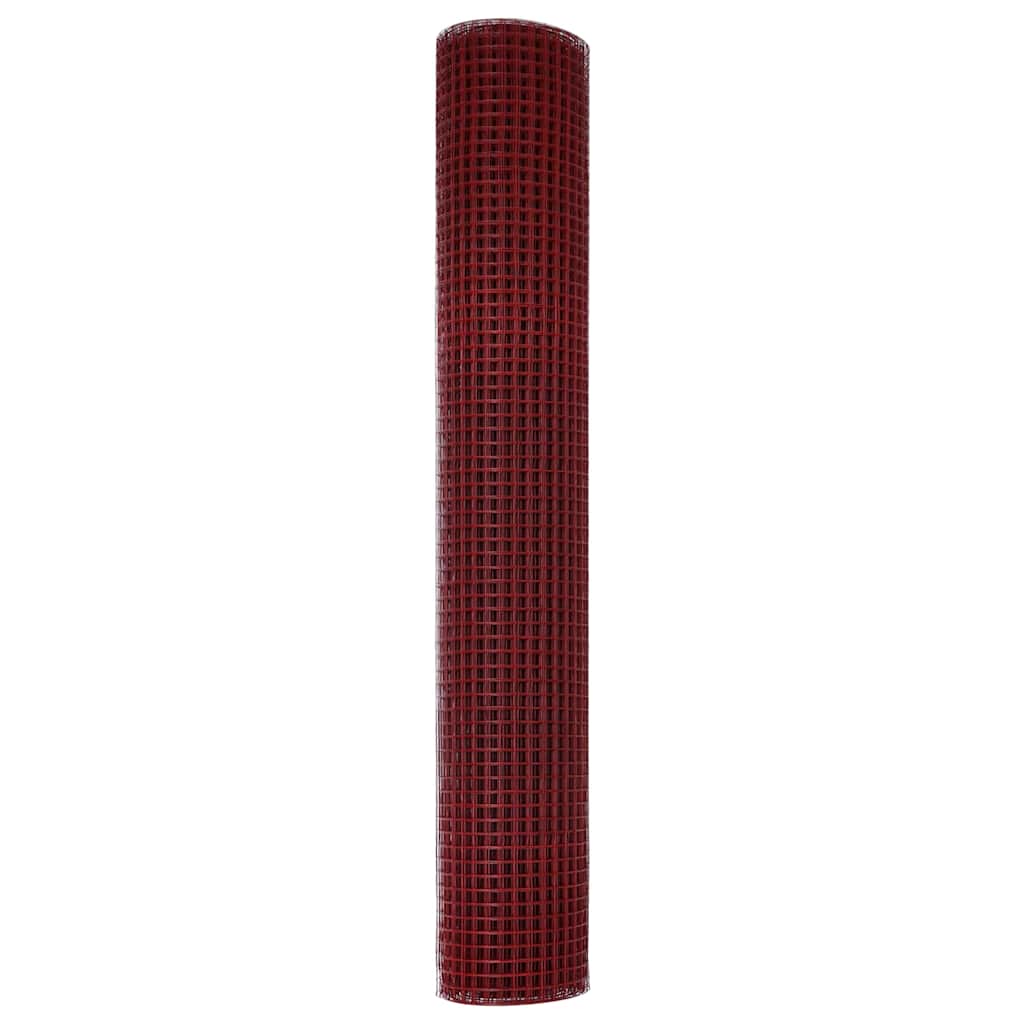 Recinzione in Rete Saldato Rosso 2500x150 cm