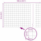 Recinzione Euro Verde 0,6 x 10 m Ferro rivestito in PVC