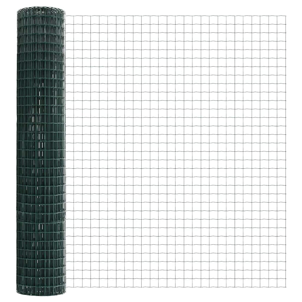 Recinzione Euro Verde 1,5 x 10 m Ferro rivestito in PVC