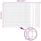 Recinzione Euro Verde 1,2 x 10 m Ferro rivestito in PVC