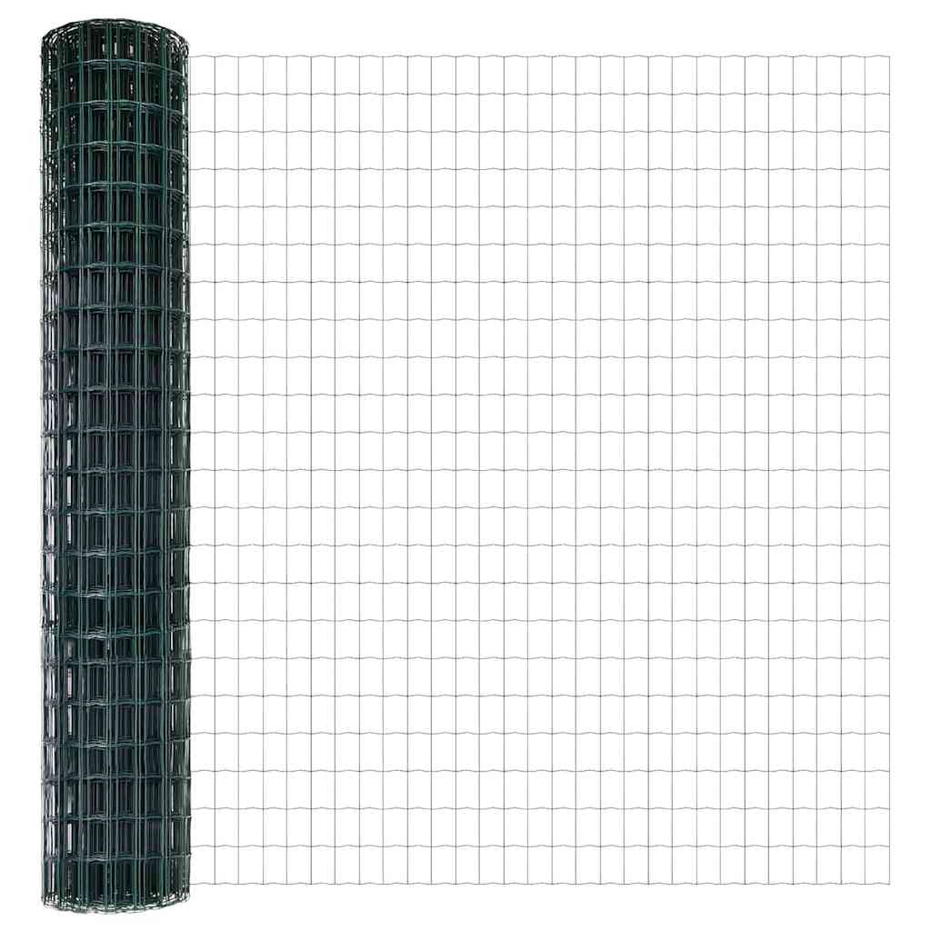 Recinzione Euro Verde 1,5 x 10 m Ferro rivestito in PVC