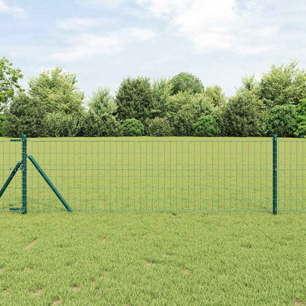 Recinzione Euro Verde 0,8 x 10 m Ferro rivestito in PVC