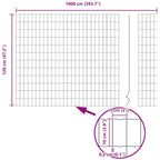 Recinzione Euro Verde 1,2 x 10 m Ferro rivestito in PVC