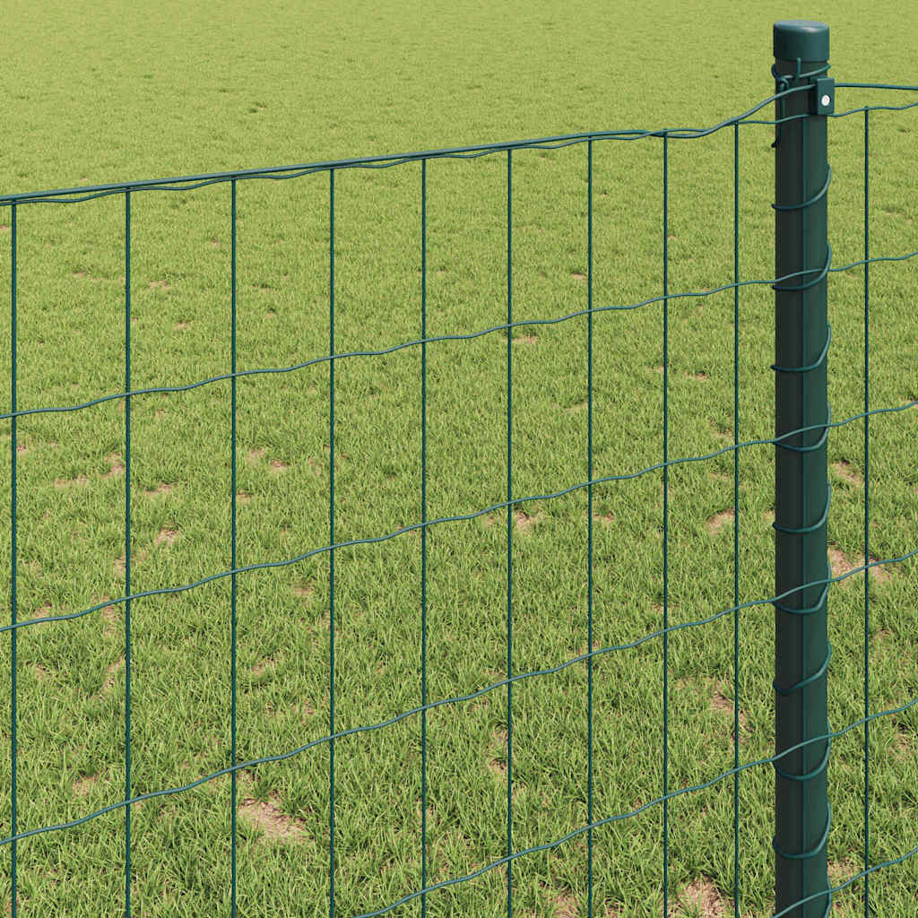 Recinzione Euro Verde 1,5 x 10 m Ferro Rivestito in PVC