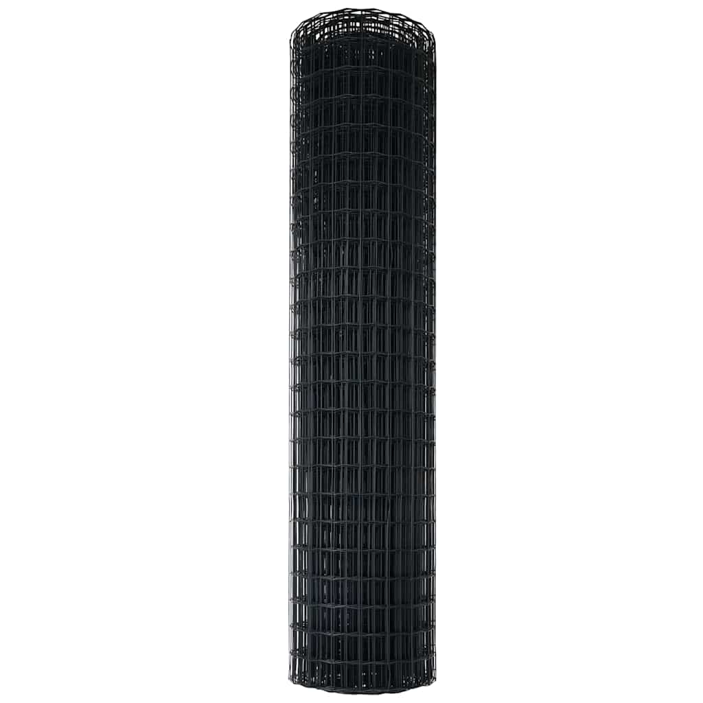 Recinzione Euro Grigio 1 x 10 m Ferro rivestito in PVC
