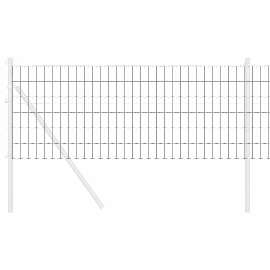 Recinzione Euro Grigio 0,4 x 10 m Ferro rivestito in PVC