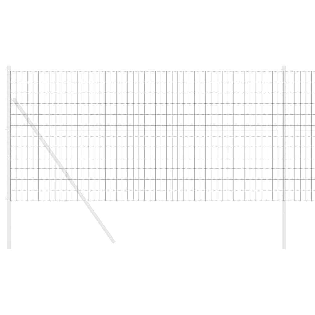 Recinzione Euro Grigio 1,2 x 10 m Ferro rivestito in PVC