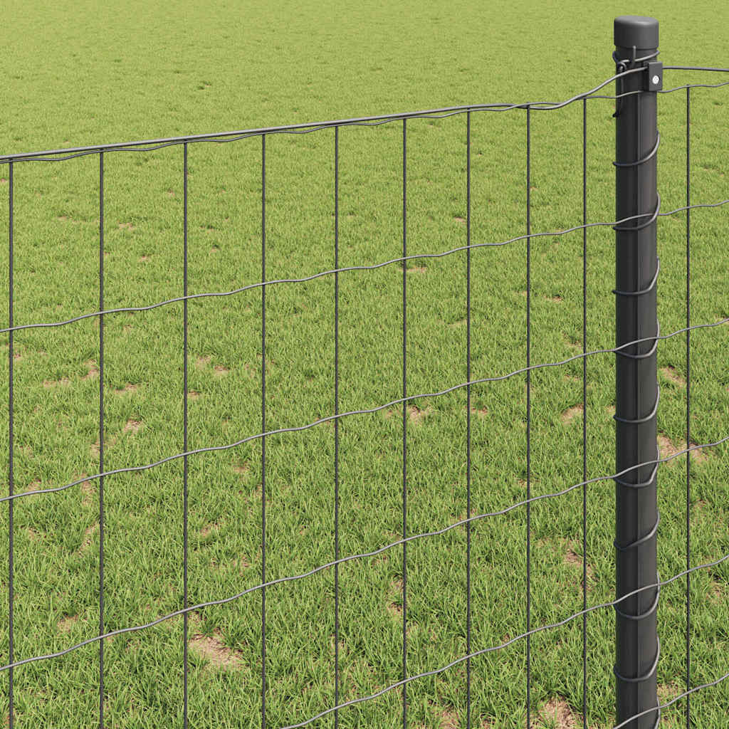Recinzione Euro Grigio 1,4 x 10 m Ferro Rivestito in PVC