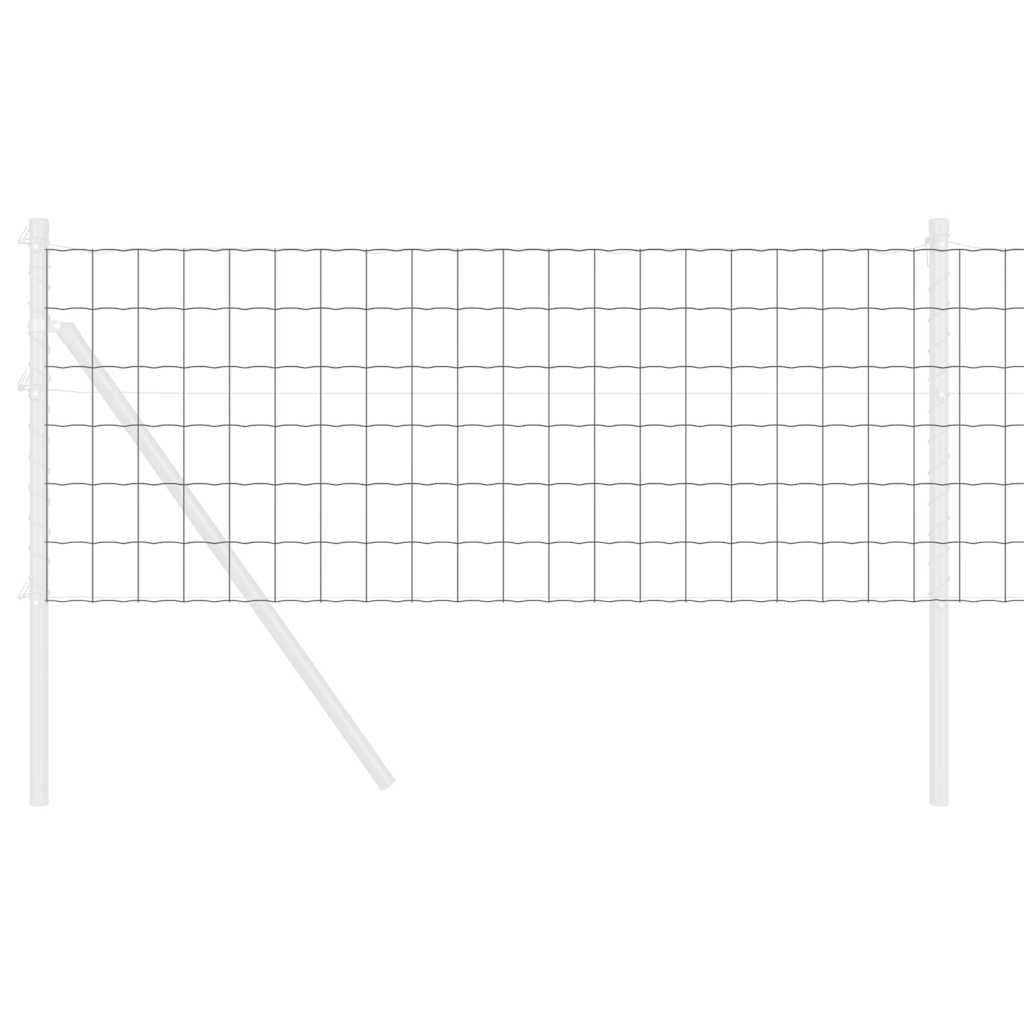 Recinzione Euro Grigio 0,6 x 10 m Ferro rivestito in PVC